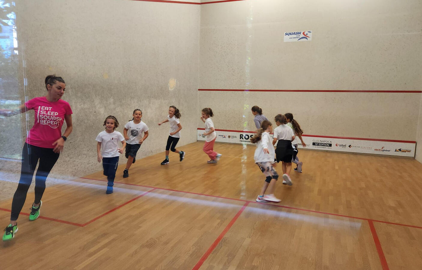 antrenamente squash copii